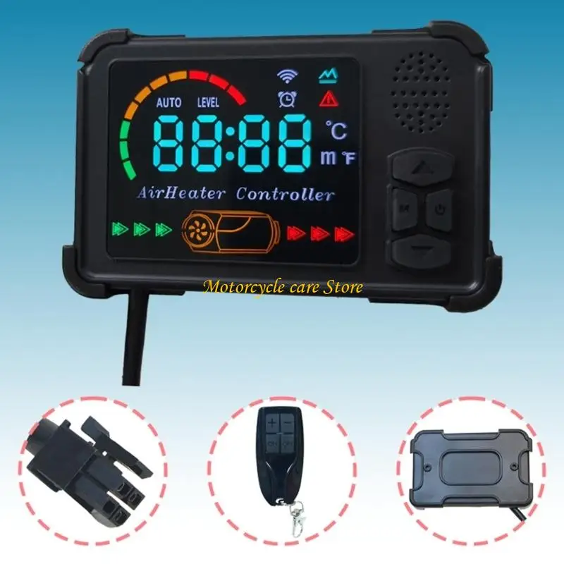 

U75F Remote Control Parking Heater LCD Display 1-5kw for Trucks Campers 12V 24V