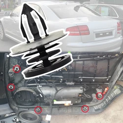 Car Door Card Trim Panel Front Interior Fastener Moulding Clip Holder Accessories For Audi A8 D3 4E 2009 2008 2007 2006 - 2003