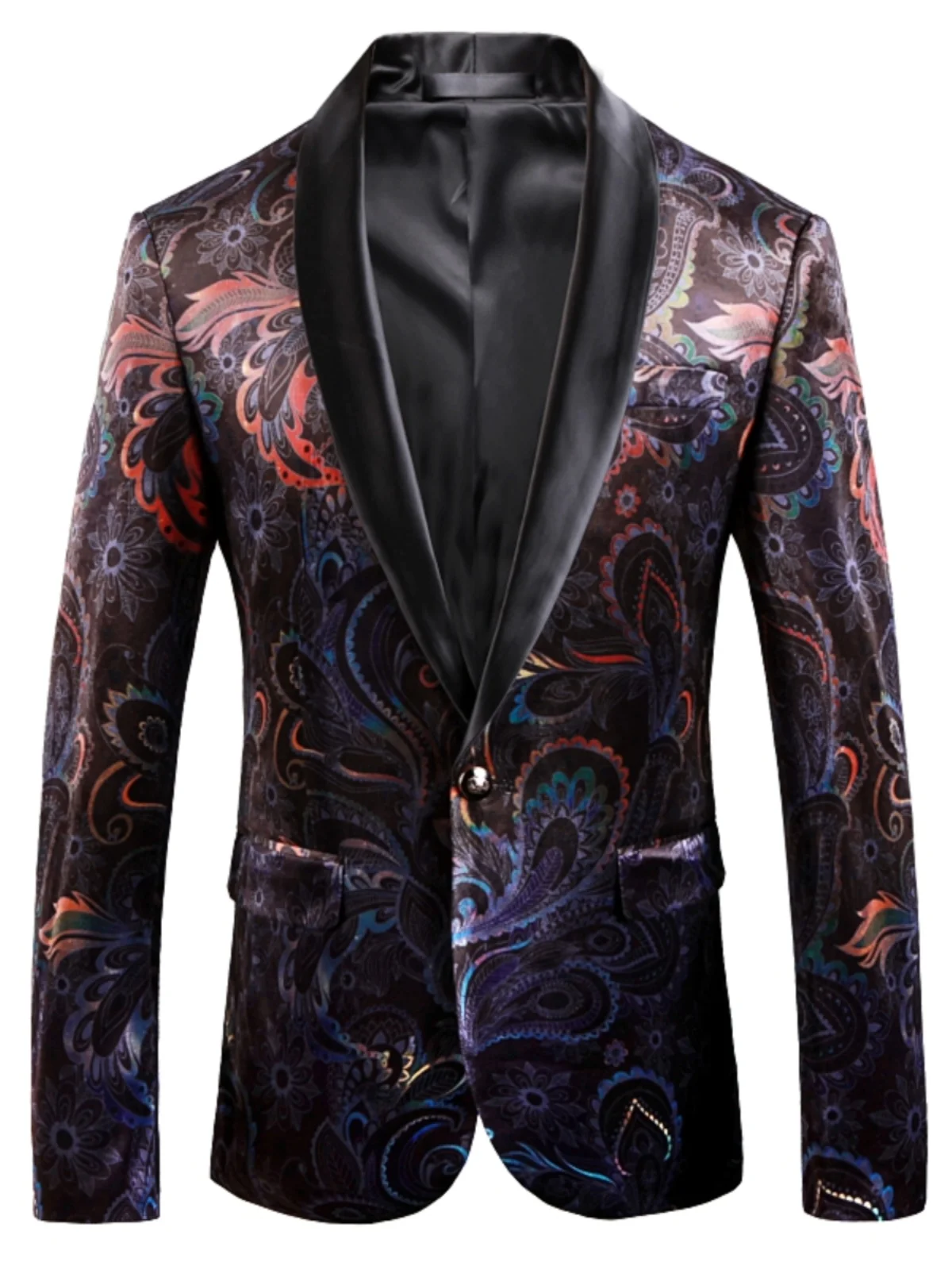 

Мужской приталенный повседневный вельветовый пиджак в британском стиле, модная зимняя верхняя одежда с длинными рукавами, круглым низом и одной пуговицей