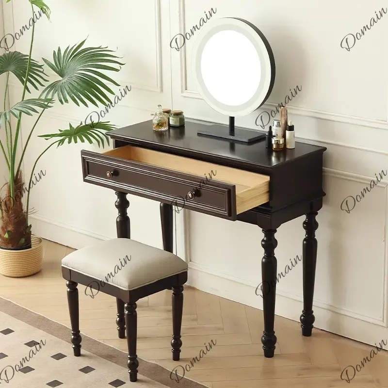 BVD Storage Lighting Vanity Table Luxury Modern Drawers Cheap Vanity Table Europa Modern Meuble De Chambre Furniture For Home