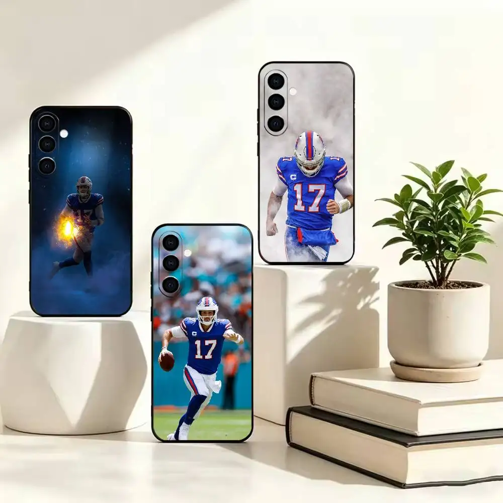 Josh Allen rugby Star  Phone Case For Samsung A73 20,21s,22,31,32,52,53,72 Soft Black Shockproof Cover