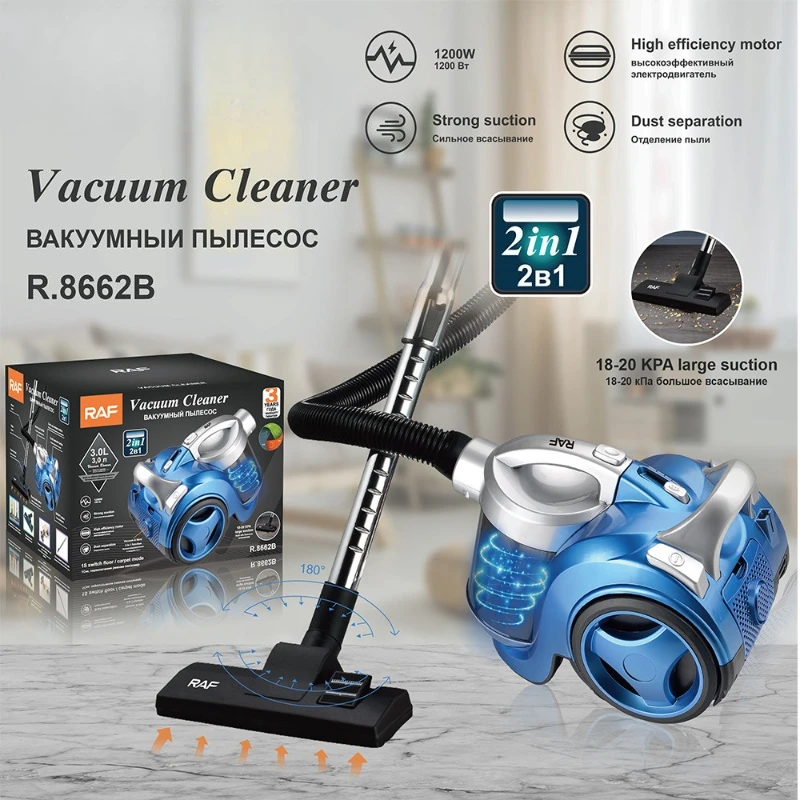 1200W Powerful Portable Vacuum Cleaner,Rotary Clean,Corded Vacuum Cleaner for Home Hard Floors,Carpets, Pet Hair Multiple Colors