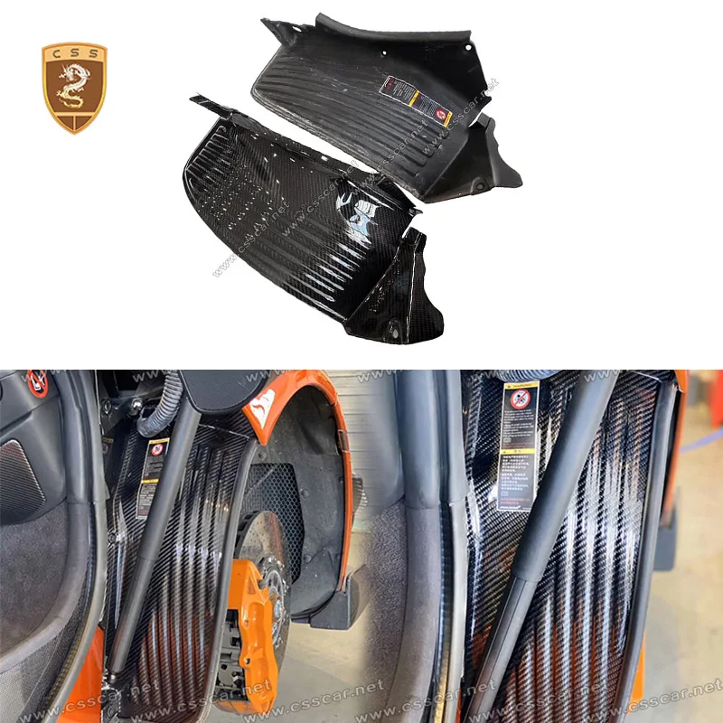

2Pcs Car Front Fender Liner Front Wheel Arch Liner Mudguard For Mclaren MP4-650S OEM Style Carbon Fiber Fender Lining Parts