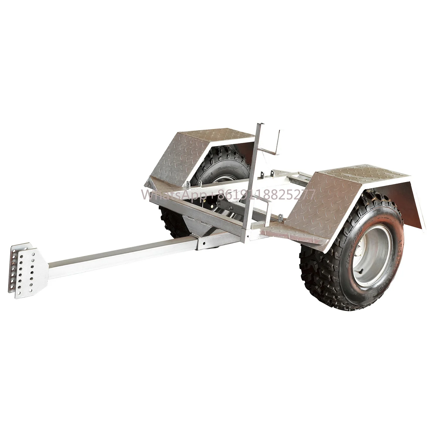 customized Atv Trailer Chassis Water Tank Trailer Truck Car Trailer with 4 wheels