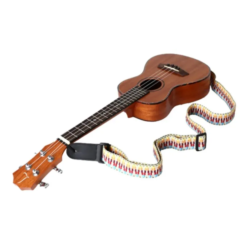 7 Styles Guitar Strap Multi-color Nylon Guitar Belt Printing Colorful Adjustable Guitar Strap Ukulele Bass Accessories