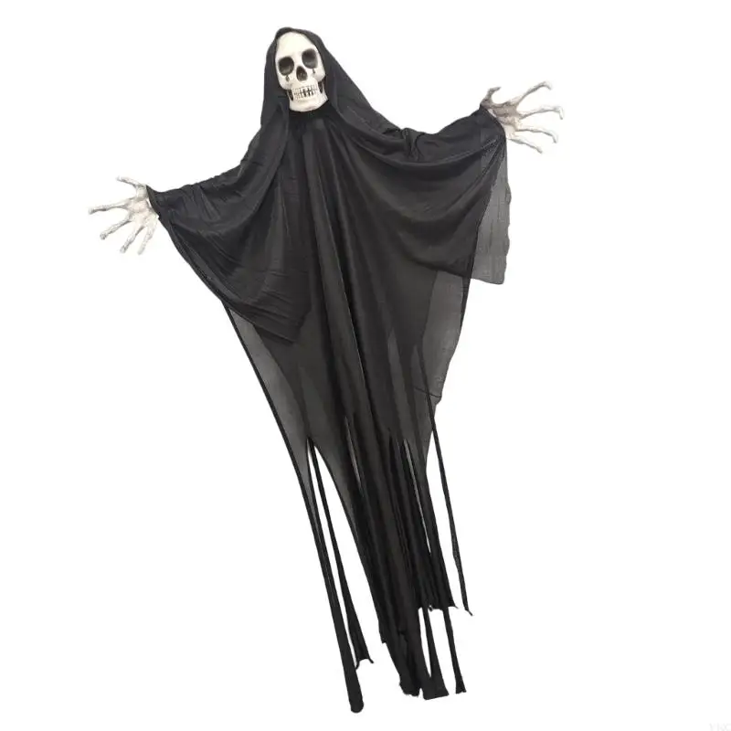 Halloweens Spirit Doll Trang trí mắt bắt đầu sọ Hình dạng trang trí trang trí đáng sợ lễ hội tôn tạo cho Y4QC ngoài trời