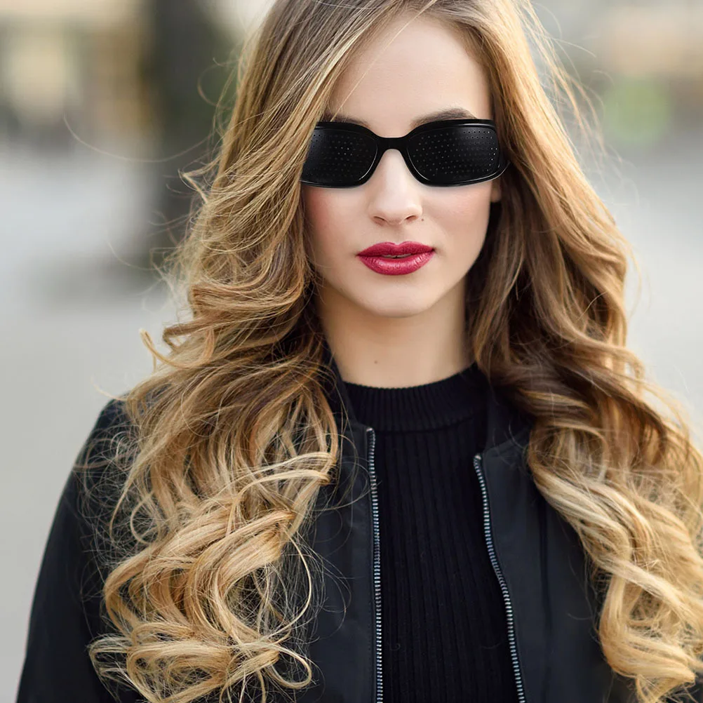 

5Pcs Portable Pinhole Sunglasses Sport Style Eye Care Glasses for Vision Improvement Light Weight Travel Friendly Uv Protection