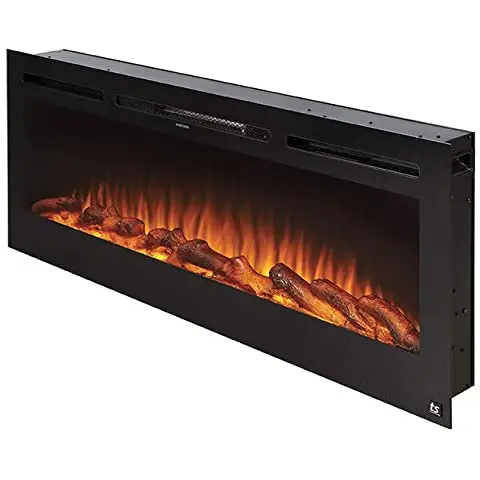 Hot sale 50 inch 9 colors flame electric fireplace heater indoor fireplace for household