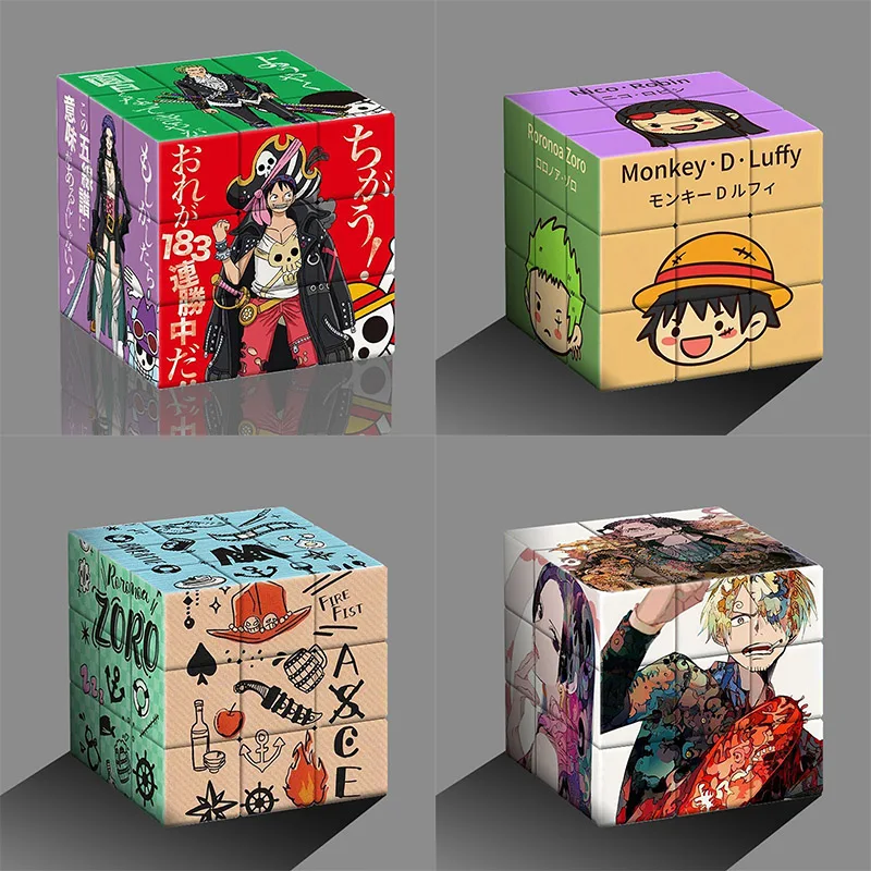 

Luffy Zoro 3x3 Волшебные кубики, забавная скоростная головоломка, профессиональные волшебные игрушки, скоростные кубики, головоломки для облегчения роста