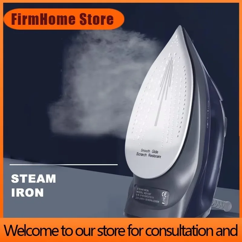 FirmHome StoreElectric Powerful Manual Steam Iron Generator Portable Ironing System Center Pressing Iron Linen Clothes Steamer H