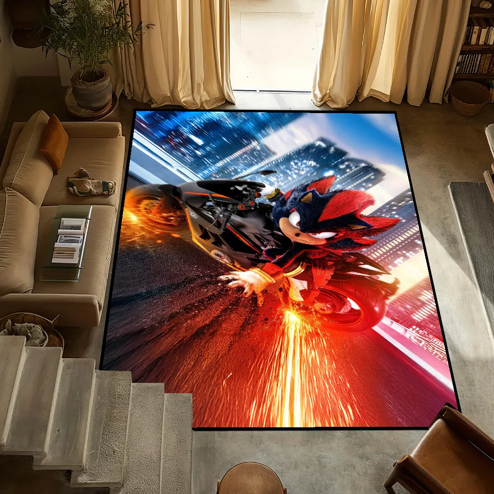 Anime S-Shadow H-Hedgehog Carpet Bedside Kitchen Bath Living Home House Bedroom Floor Mat Doormat Large Carpet Rug Decoration