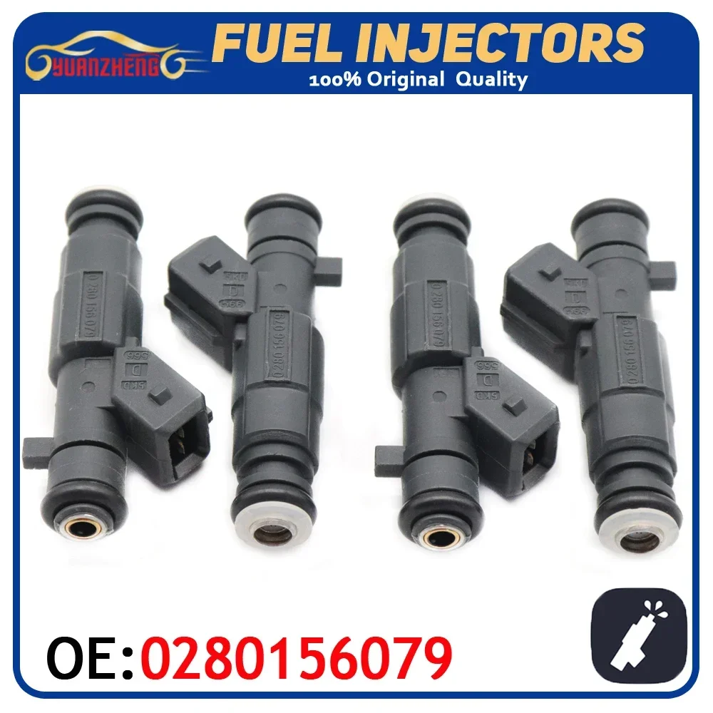 4pcs/lot High Quality Car Fuel Injector Nozzle 0280156079 Fit For Ferrari 612 Scaglietti MG ZT Rover 75 5.7 1.8 T 0 280 156 079