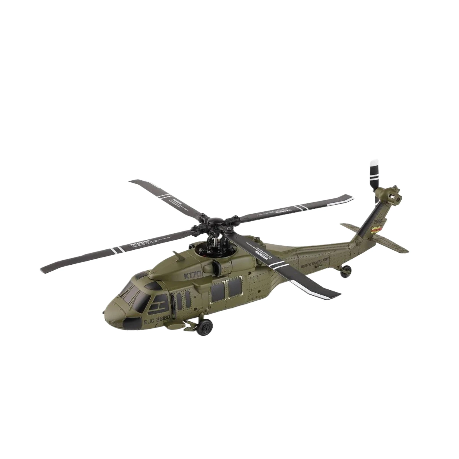 

K170 Вертолет с дистанционным управлением Wltoys, 4-канальный бесщеточный самолет с фиксированной высотой UH60L, радиоуправляемая модель, прочная с гироскопом и светодиодной подсветкой