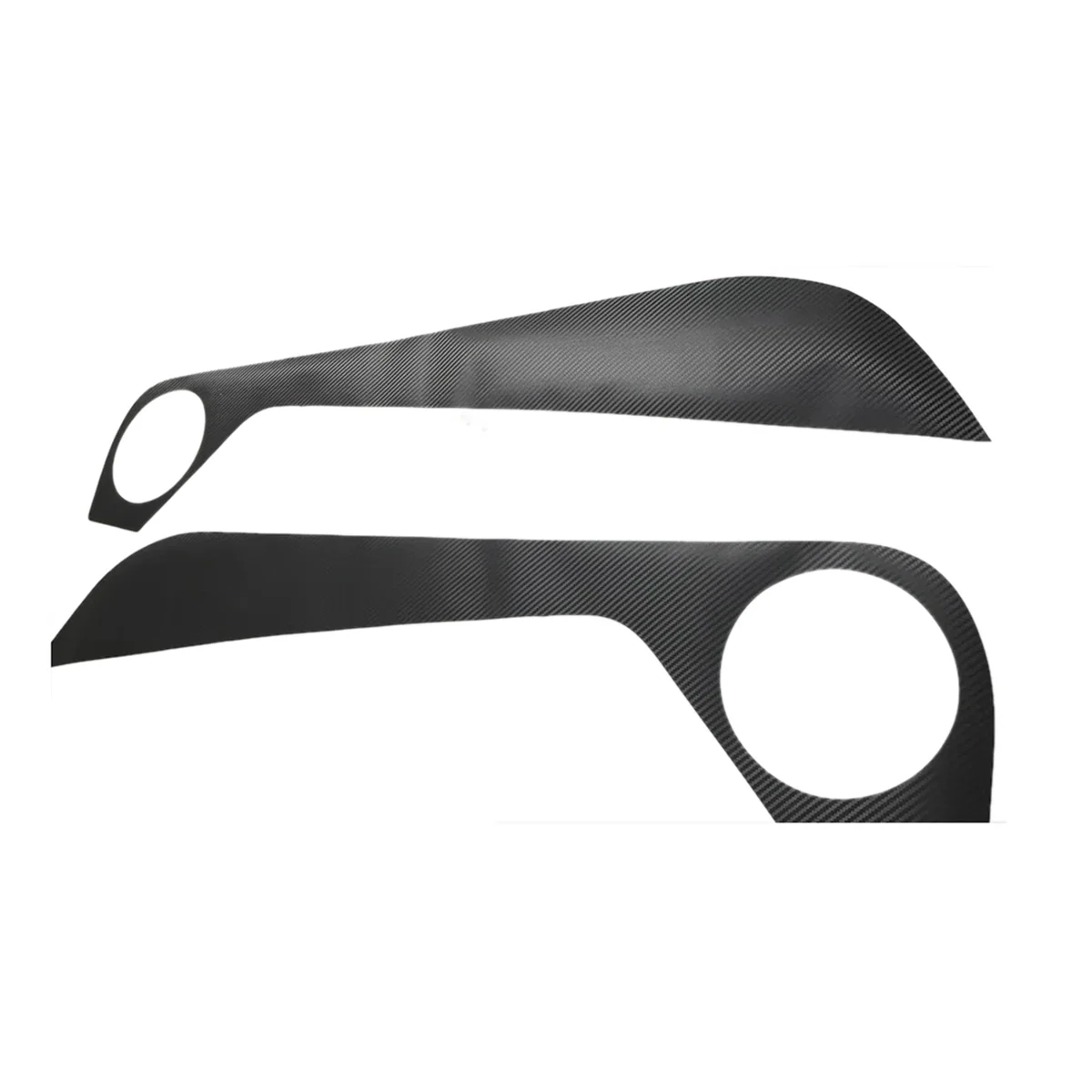 Pop 1Pair Door Panel Anti Kick Pad Stickers Trim Protector Film For Ford Mustang 2015-2024 Black Carbon Fiber Sticker Cover