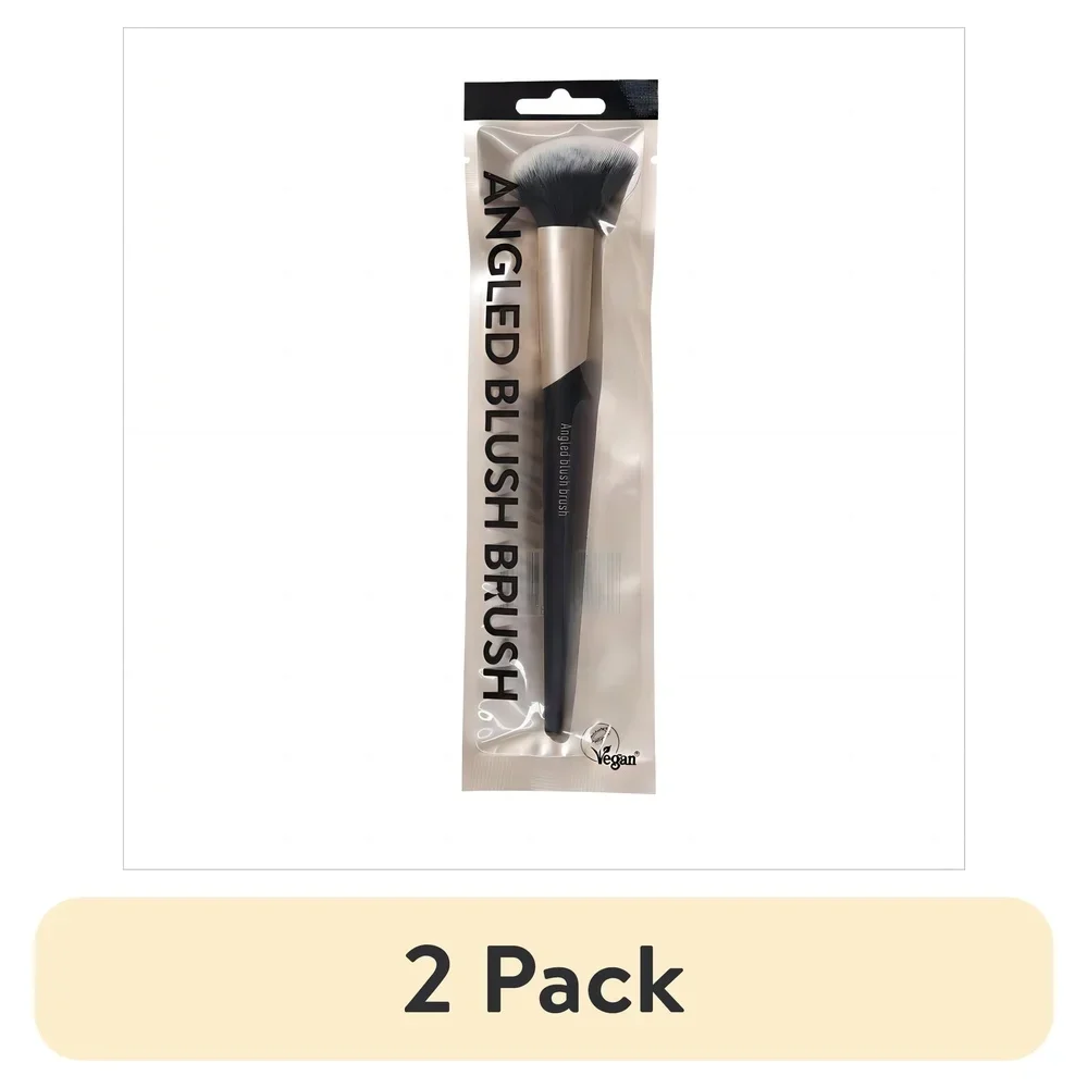 

2 Pack Angled Blush Makeup Brush Set Sculpting Contouring Professional Application Synthetic Vegan Friendly All Skin Types