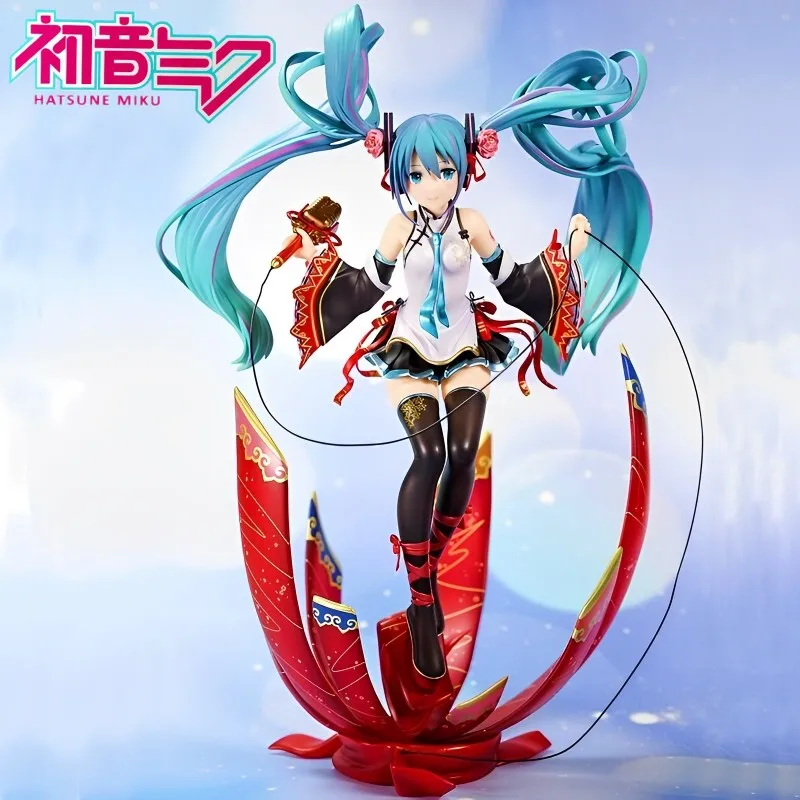 

26cm New Anime Hatsune Miku Pvc Action Figure Gk Alphamax Expo 2019 Model Girl Ornaments Collectible Decor Toy Creative Gift