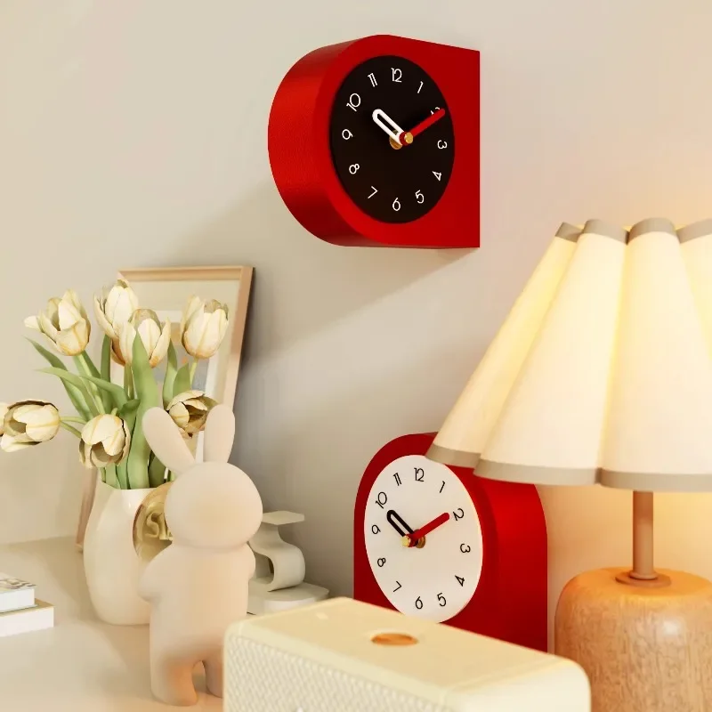 Quiet Table Clock Wall Clock Dual-purpose Transformable Form Multifunctional Creative Modern Desk Clocks Artistic Home Decor