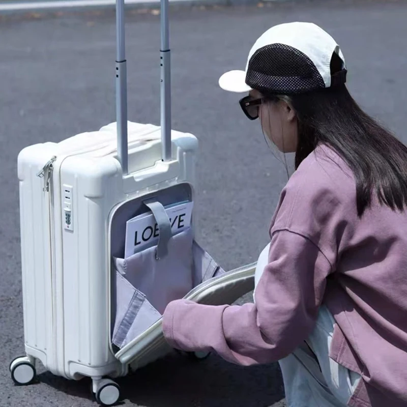 Детский чемодан на колесах, большие чемоданы с дизайном детского сиденья 20, 24, 26 дюймов, ручная кладь для путешествий