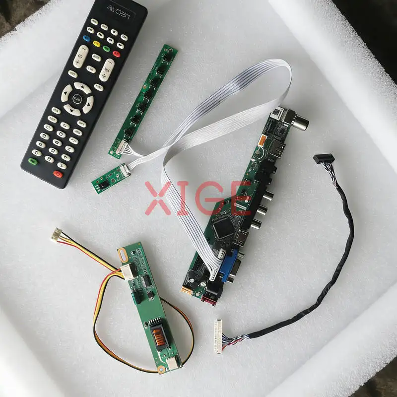 

Matrix Controller Board Fit LTN154AT10 LTN154AT01 LTN154AT09 LTN154AT07 1280*800 1-CCFL 1280x800 LVDS 30-Pin HDMI+VGA+AV+USB Kit
