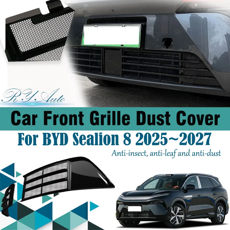 

Car Front Grille Mesh For BYD Tang L Sealion 8 2025 2026 2027 Anti-dust Grille Dust Air Tank Cover Exterior Part Car Accessories