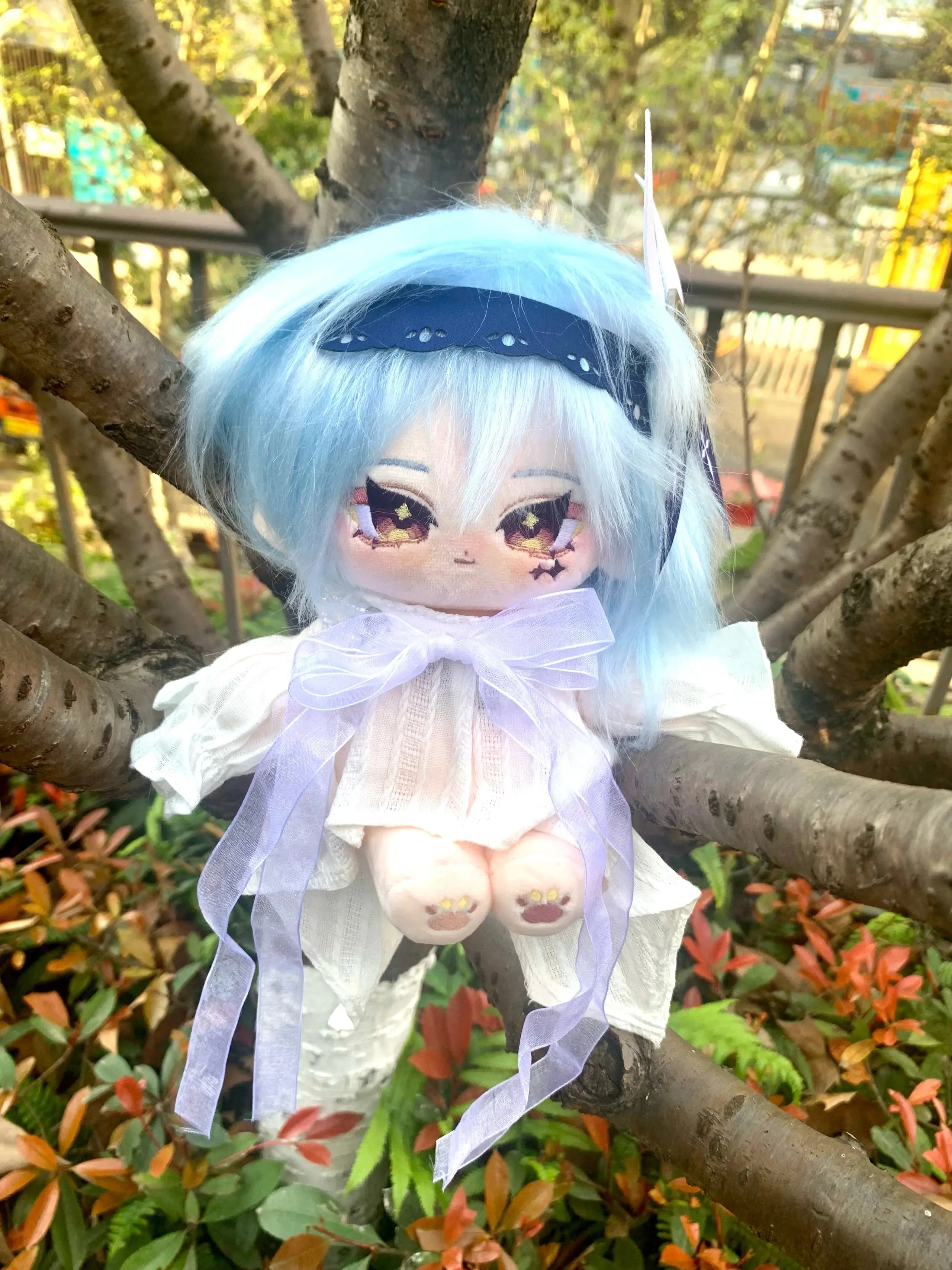 2024 New Pre-sale Genshin Impact 20cm Eula Lawrence Cotton Stuffed Naked Dolls Gifts Cosplay Doll Mascot Ornament