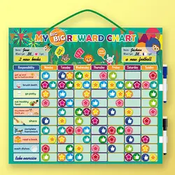 Magnetic Reward Behavior Chores Chart Board Educational Table Calendar Kids Toy