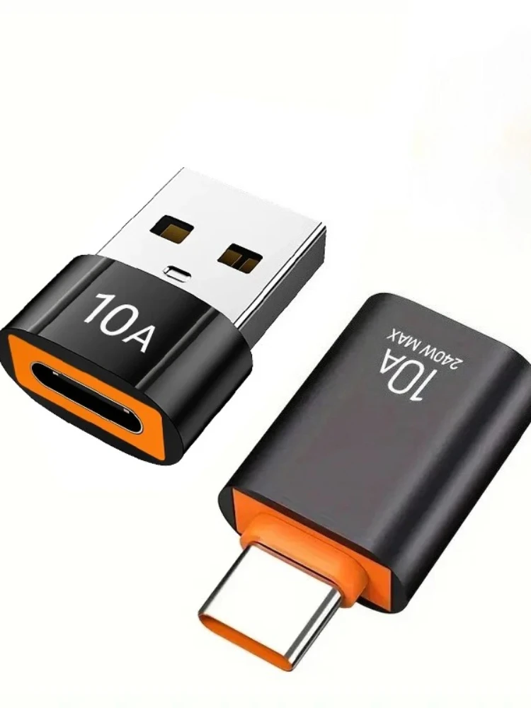 Adapter USB 3.0 na USB-C OTG 10A, szybkie ładowanie i transfer danych, złącze żeńskie USB-C na męskie USB A, do laptopa Xiaomi Samsung Oneplus — 2