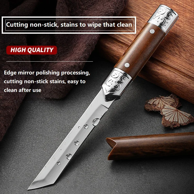 1pc，New multi-functional magic pen fruit knife, outdoor camping high-looking small straight knife, self-defense knife