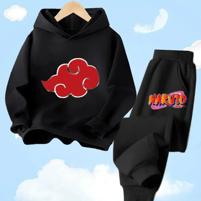 

Sweatshirt for Children Girl 2 to 12 Year Baby Clothes Hoodie set Tops Naruto Outerwear Boy 2024 Spring Clothing Mother Kids