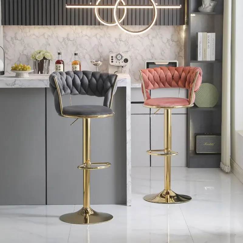 

Luxury Design Bar Stools Nordic Office Kitchen Chair Office Balcony Home Comfort Sedie Sala Da Pranzo Interior Modern Decoration