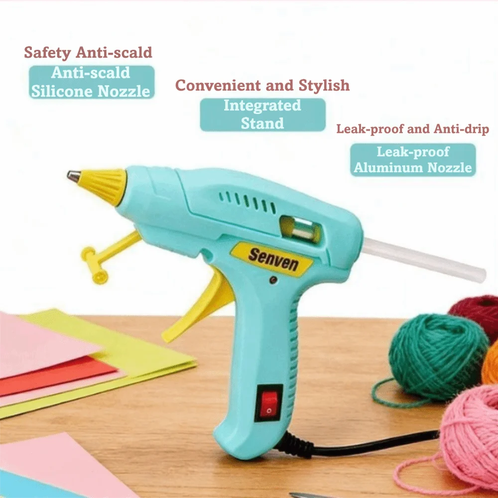 High Viscosity Hot Glue Safety Design Hot Melt Glue Sticks Mini Glue Anti-Scald Portable Adhesive Tool Household Quick Repair