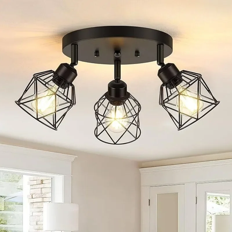

Three-head Rotatable Ceiling Light Nordic Restaurant Chandelier Creative Personality Bar Table Bedroom Dining Table Aisle Light