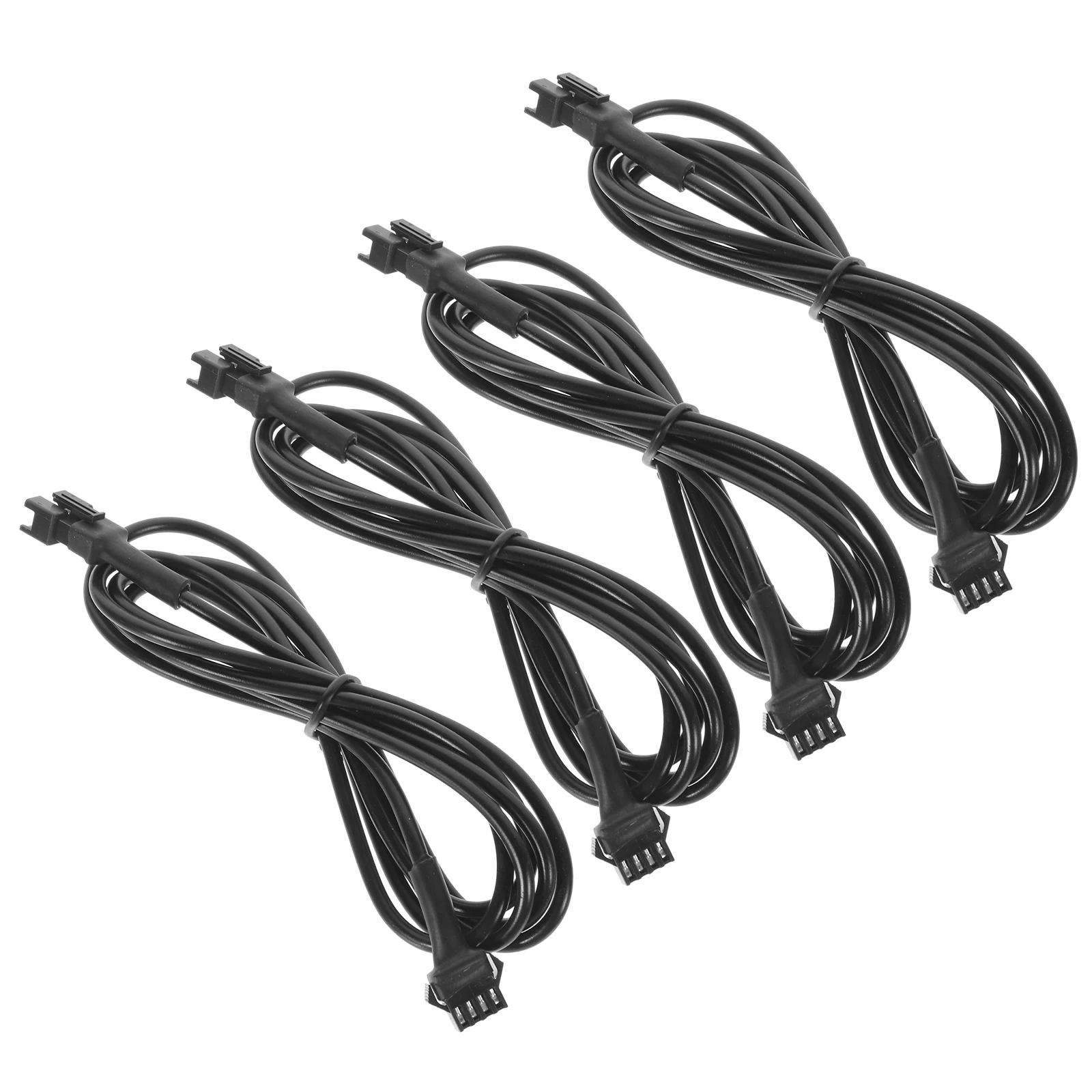 

4 Pcs Neon Extension Cord 4 Pin Connector PVC Material Car Lights Extension Cord Multi Color LED Light Extensions Decorative