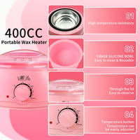 Viilife Hot Wax Machine Kit For Hair Removal Wax Warmer Wax Silicone Bowl Wooden Stick Melt Heater and Beans Kit Depilatory