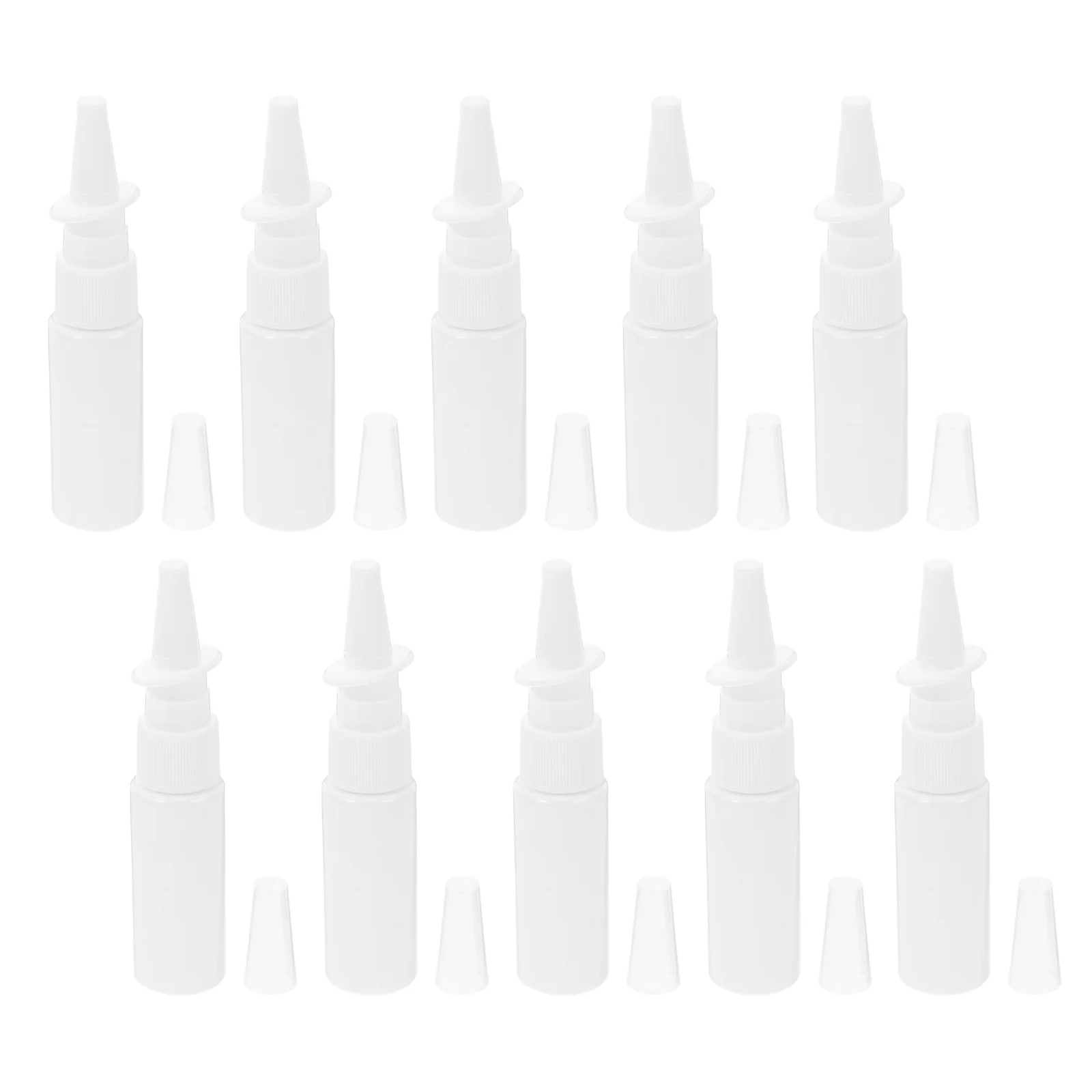 

10 Pcs Nasal Spray Bottle Nose Misting Water Sprayer Small Bottles Mini for Travel Essential Oils