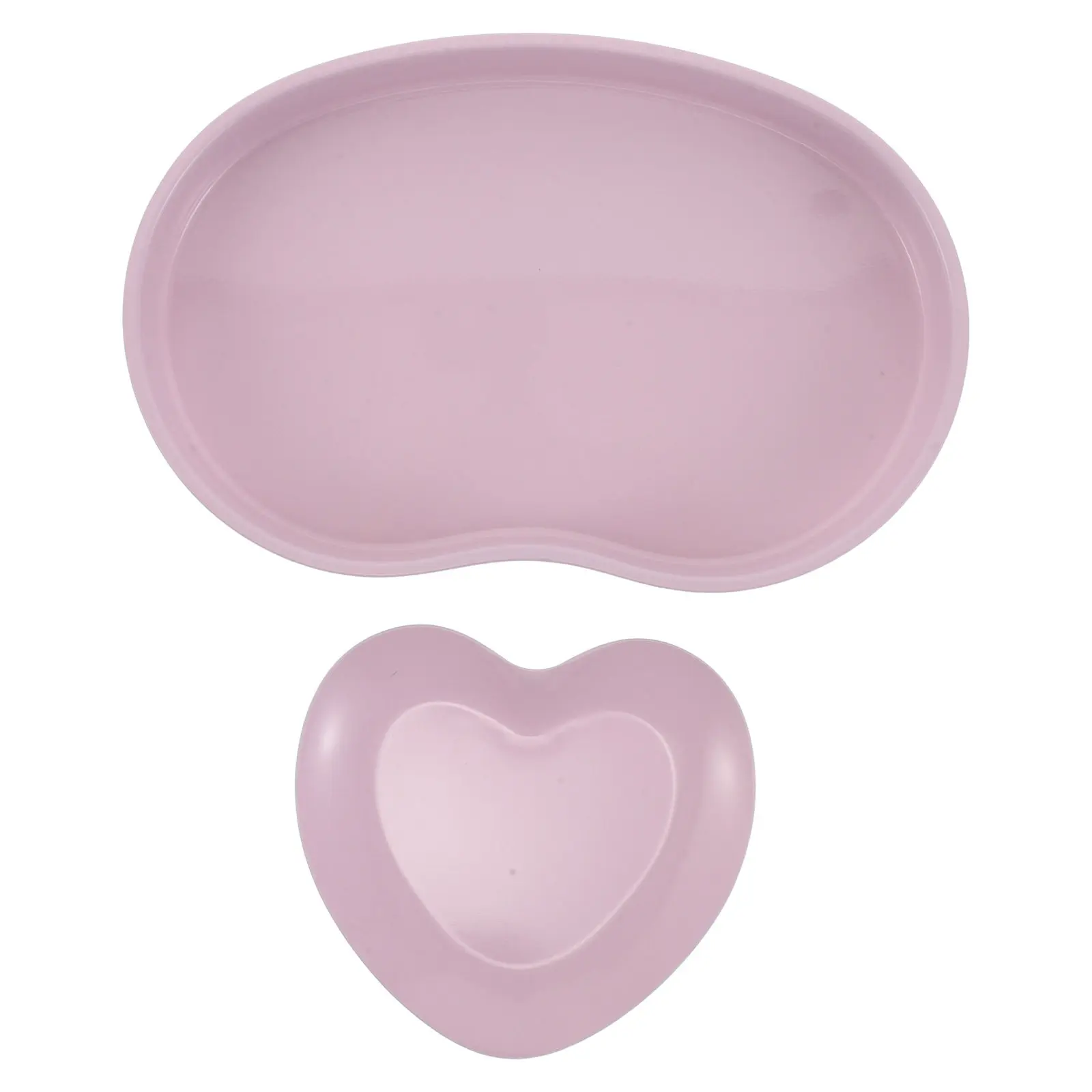 

Набор из 2-х органайзеров для маникюрных инструментов в форме сердца и почки, розовый, из нержавеющей стали, для украшений, декоративный, для туалетного столика, металлическая подставка для хранения