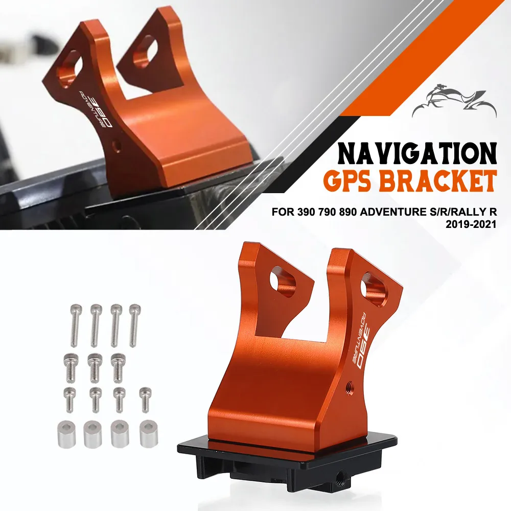 Motorcycle GPS Navigation Plate Bracket Adapt Holder For 390 790 890 Adventure S/R/Rally R 2019-2021 Phone GPS Holder Bracket