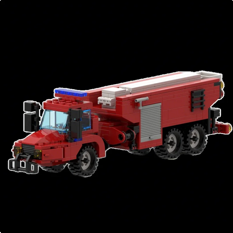 

330pcs MOC CAT Fire Truck City Model Building Blocks Construction Toy Christmas Gifts DIY Creative Idea Education Assemble Brick