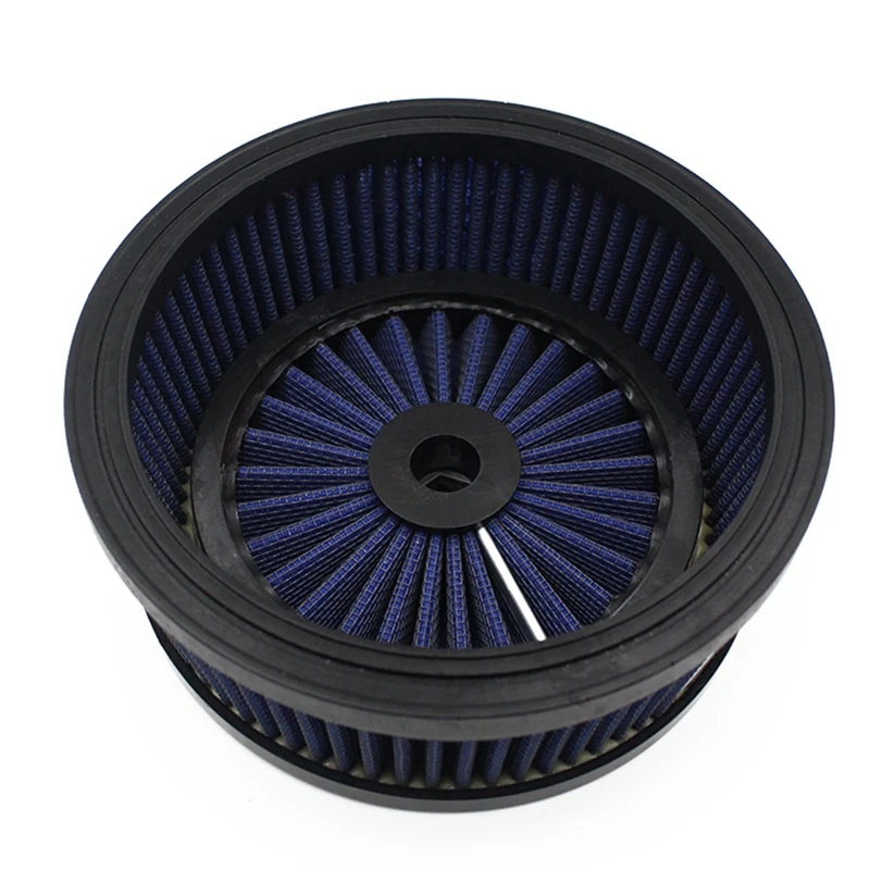 0206-0091 Motorcycle Air Cleaner Intake Filter For Design Venturi Motorcycle Replacement Accessories Blue