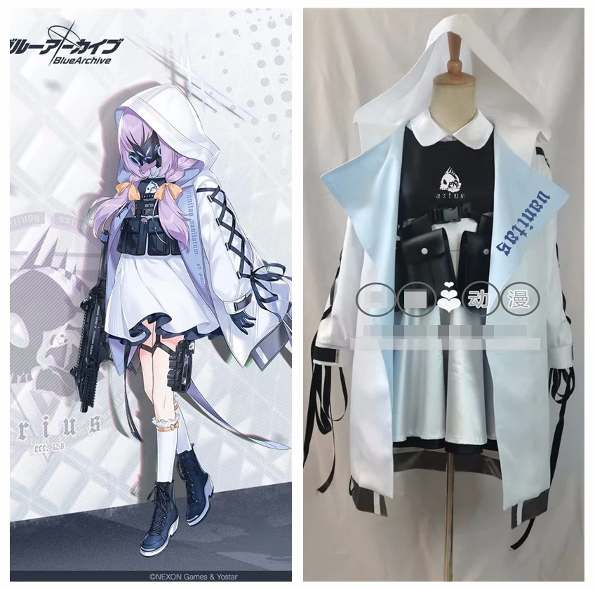 コスプレ衣装,日本の漫画の青いアーカイブ,初音コスプレコスチューム
