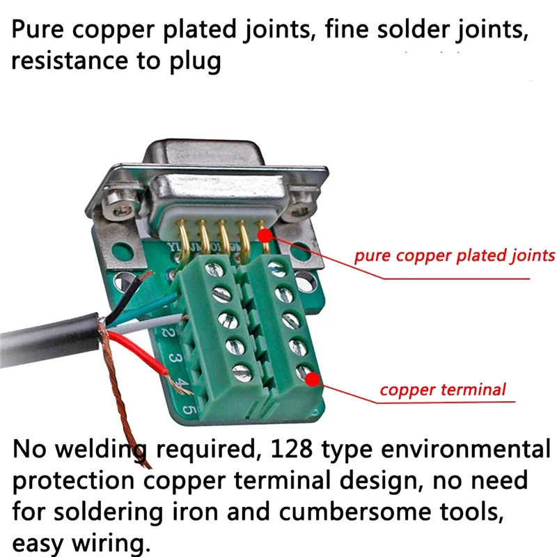 B03C-4PCS DB9 Femal… - image