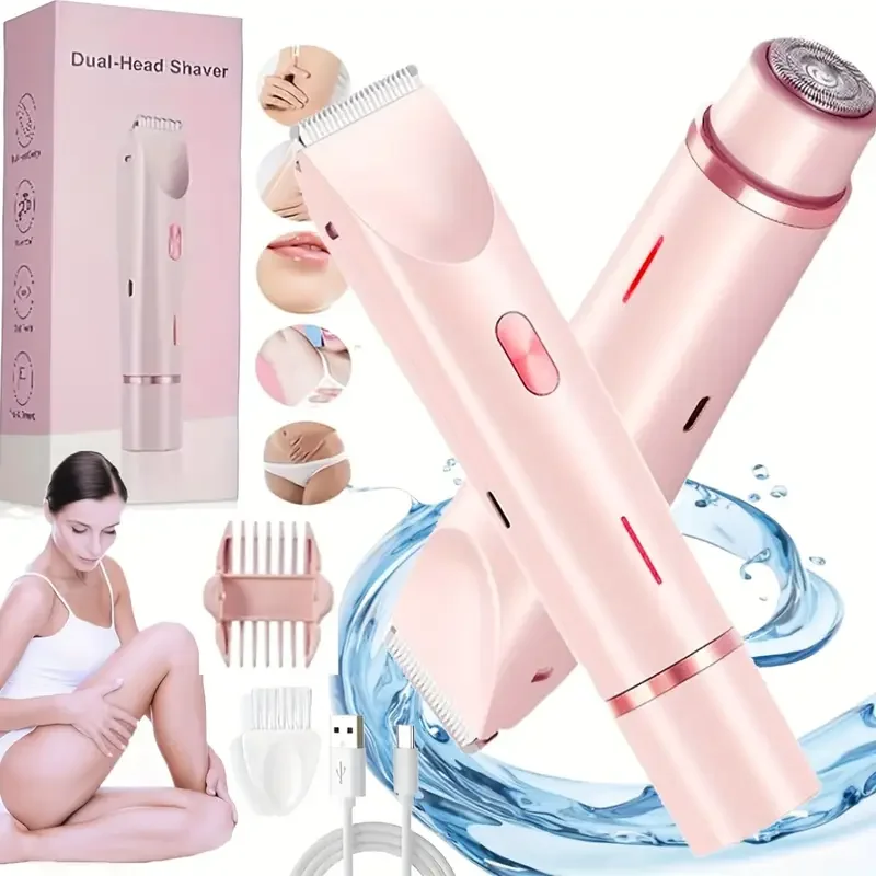 

Популярная женская электробритва с двойной головкой 2025 — удобная, водонепроницаемая, безболезненная бритва для всего тела