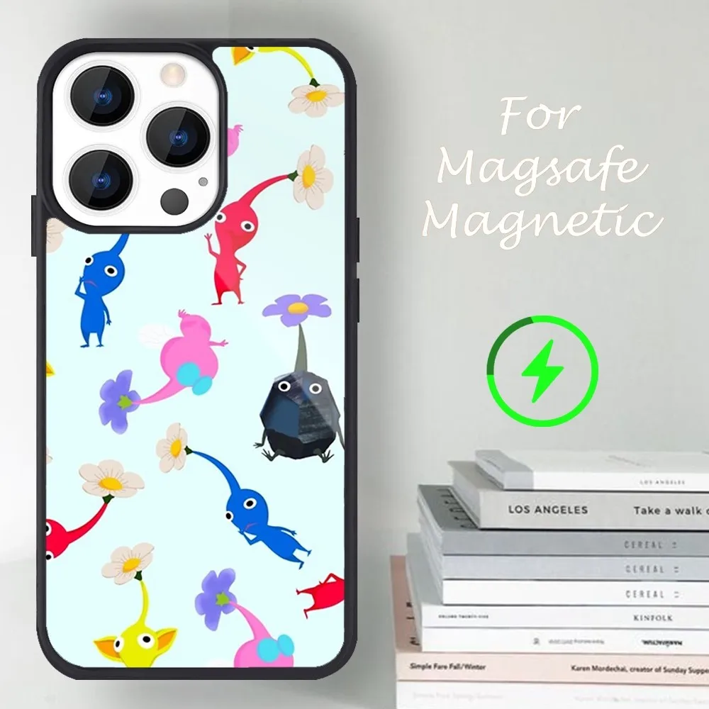 Game Pikmin 4 Phone Case For iPhone 14 13 12 11 15 Pro Max Magsafe Magnetic