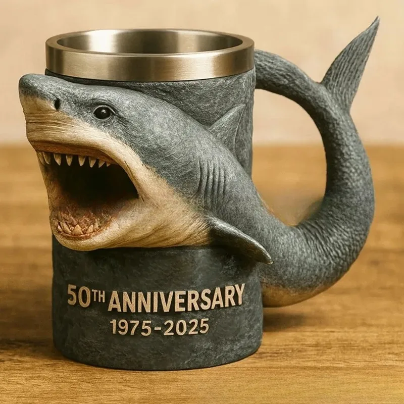 

Creative Shark Shaped Cup Fashion Ornament, Shark Art Model Decoration, Creative Souvenir Gift