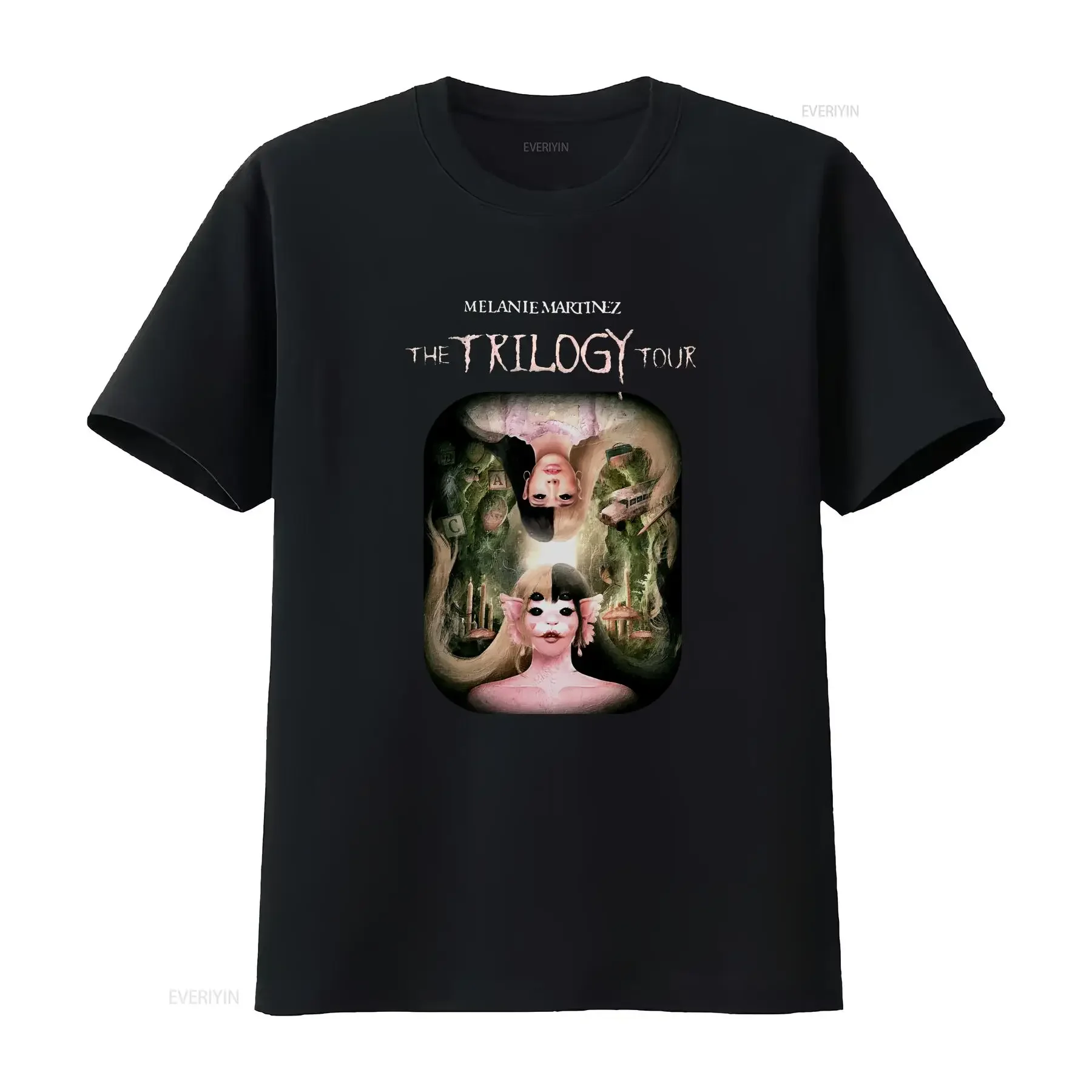 Melanie Martinez The Trilogy Tour 2024 T Shirt Portals Album AHN01613 vintage Washed streetwear designer clothes homme Stylish