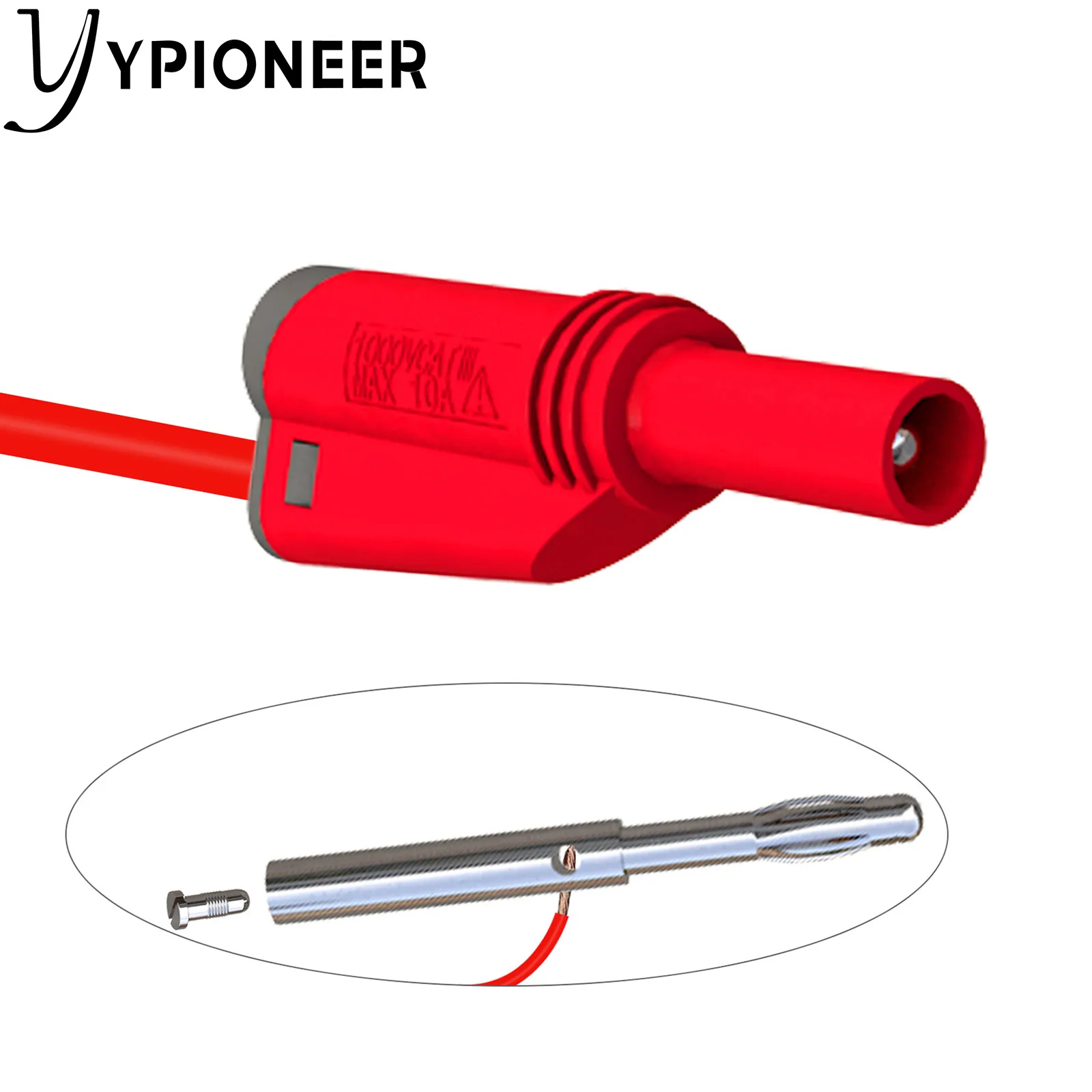 YPioneer P3005 4 мм штабелируемые заглушки типа «банан» безопасные полностью изолированные беспаечные винтовые фиксации разъемы «сделай сам»
