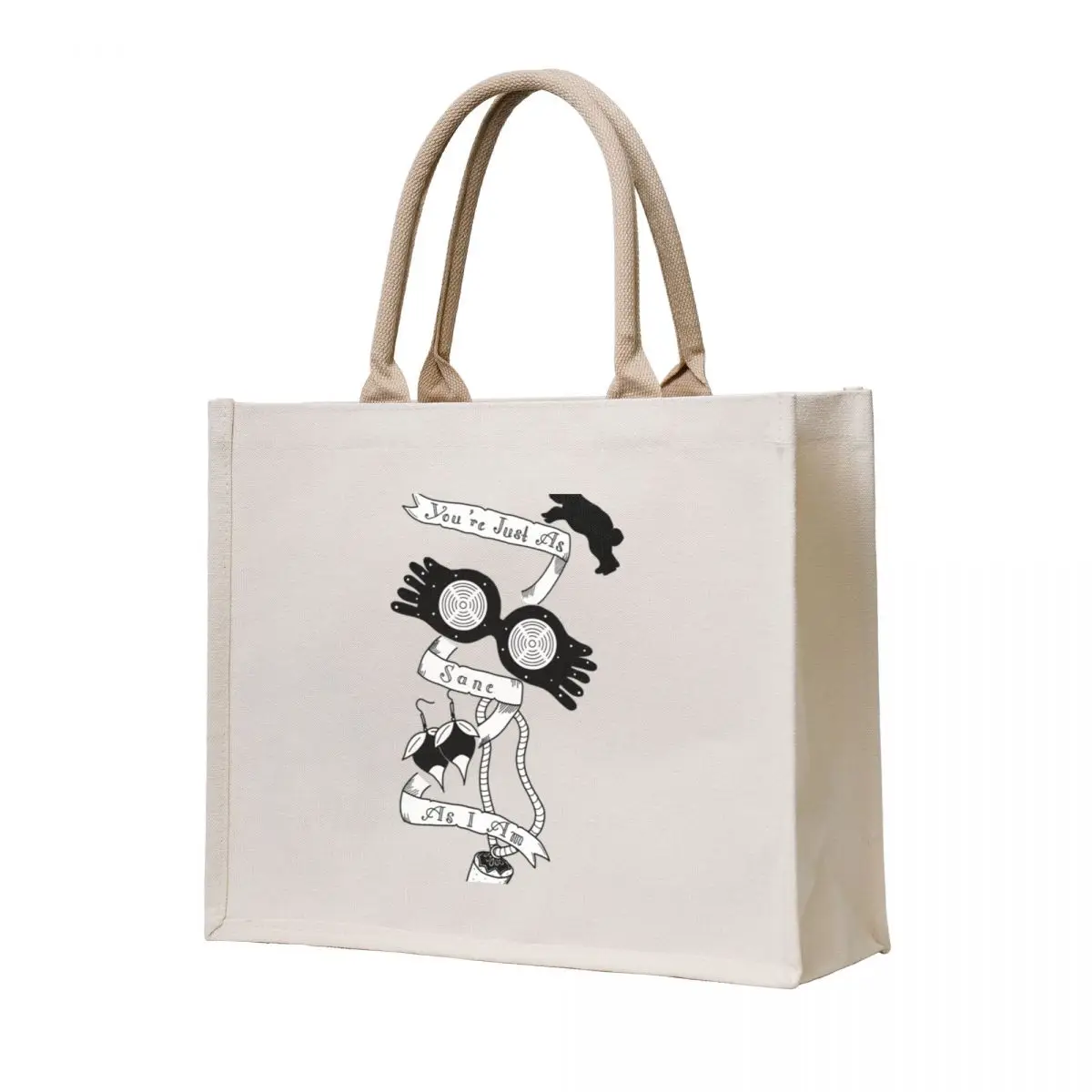 

You_re Just As Sane As I Am - Luna Lovegood Tote Bag Portable shopping bag Lady bags Eco bag tote canvas