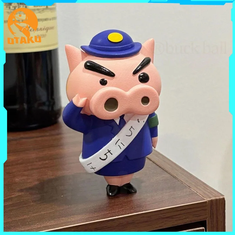 

Crayon Shin-Chan Buriburizaemon Police Resin Statue Collectible Mini Figure Toy Ideal For Christmas Children'S Birthday Gift Toy