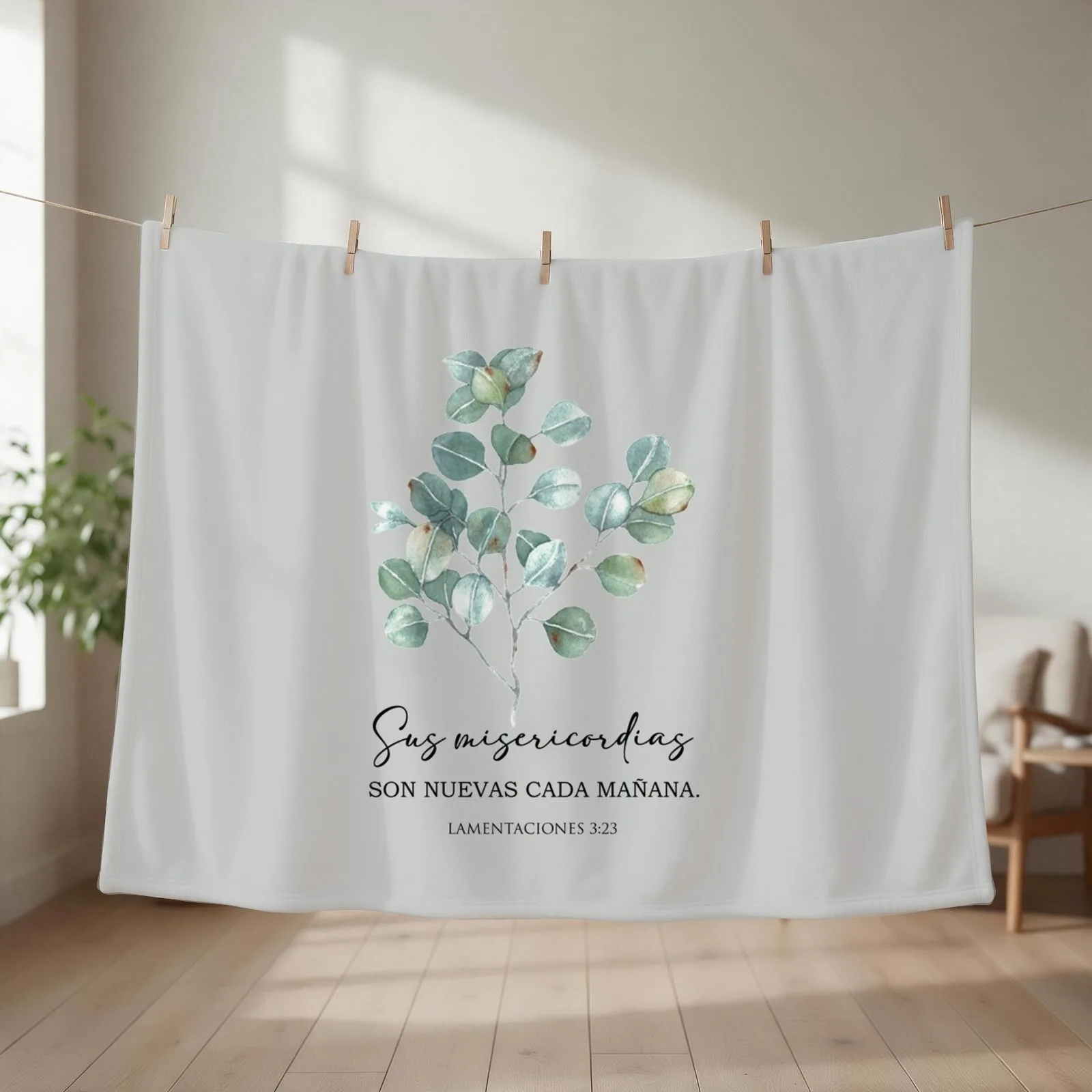 Sus misericordias son nuevas cada ma?ana spanish bible verse Throw Blanket Luxury St Sofa Quilt Sleeping Bag Camping Blankets