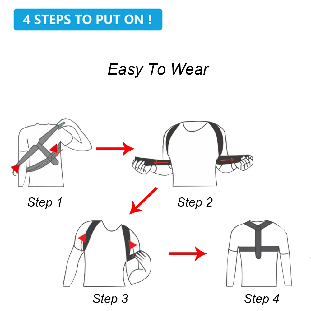 1PCS Posture Corrector for Men Women - Stylish & Discreet Ergonomic Back Straightener Brace for Proper Posture and Spinal Pain view 4